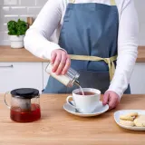 IKEA CITRONHAJ (ИКЕА СИТРОНХАЙ) — Сахарница, прозрачное стекло/нержавеющая сталь, 15 см — фото 4