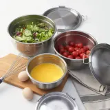 IKEA CIKLID (ИКЕА СИКЛИД) — Миска с крышкой, набор из 3 штук. — фото 4