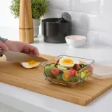 IKEA BESTÄMMA (ИКЕА БЕСТЭММА) — Контейнер для пищевых продуктов с крышкой, стекло, 0,5 л — фото 2