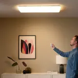 IKEA JETSTRÖM (ИКЕА ЙЕТСТРОМ) — Потолочная светодиодная панель, умная диммируемая/белый спектр, 100x40 см — фото 2