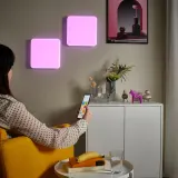IKEA JETSTRÖM (ИКЕА ЙЕТСТРОМ) — Светодиодная настенная панель, интеллектуальная диммируемая/проводная установка цветной и белый спектр, 30x30 см — фото 5