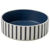 IKEA UTSÅDD (ИКЕА УТСОДД) — Миска для животных, полосатый узор, черный/синий/зеленый, 15 см — фото 1
