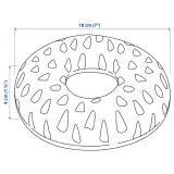 IKEA UTSÅDD (ИКЕА УТСОДД) — Мягкая игрушка для собак, голубой — фото 5