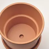IKEA BRUNBÄR (ИКЕА БРУНБЭР) — Цветочный горшок с блюдцем, открытый терракот, 12 см — фото 5
