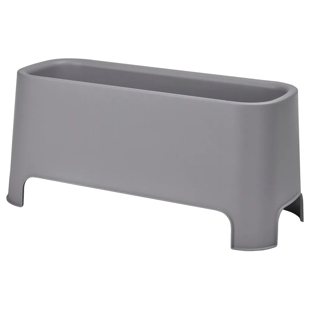 IKEA ASPAREN (ИКЕА АСПАРЕН) — Цветочный горшок, цвет серый, 89x38 см