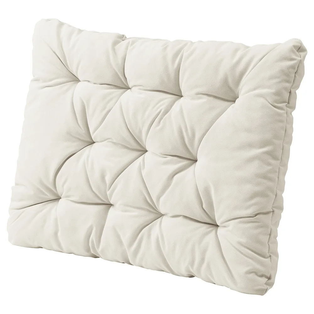 IKEA KUDDARNA (ИКЕА КУДДАРНА) — Подушка для спины, уличная, светло-серо-бежевая, 62x44 см