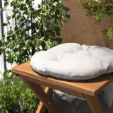 IKEA KUDDARNA (ИКЕА КУДДАРНА) — Подушка для кресла, сад, светло-серо-бежевый, 35 см — фото 3
