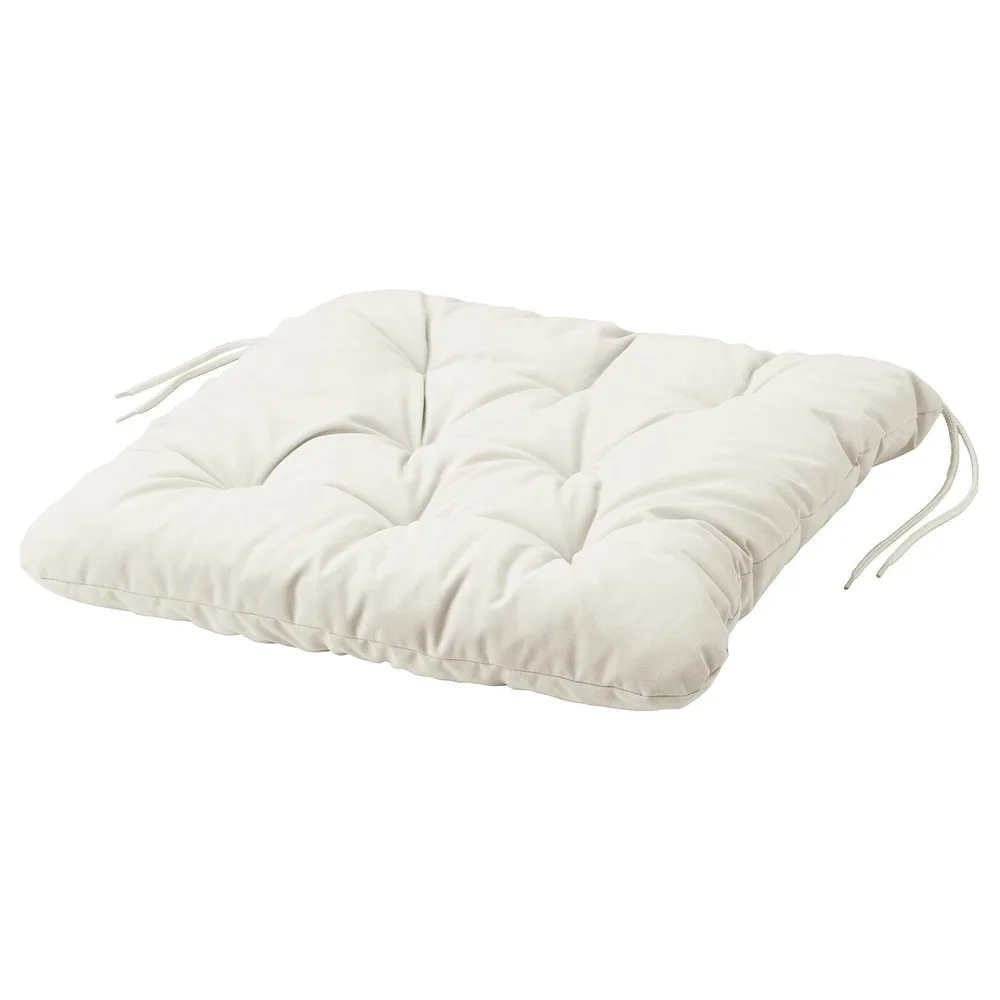 IKEA KUDDARNA (ИКЕА КУДДАРНА) — Подушка для кресла, сад, светло-серо-бежевый, 44x44 см