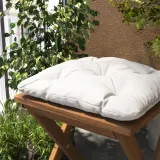 IKEA KUDDARNA (ИКЕА КУДДАРНА) — Подушка для кресла, сад, светло-серо-бежевый, 36x32 см — фото 3