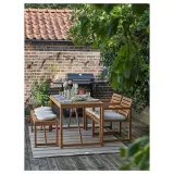 IKEA FRÖSÖN/DUVHOLMEN (ИКЕА ФРОСОН/ДУВХОЛМЕН) — Подушка для кресла, садовая, бежевая, 50x50 см — фото 2