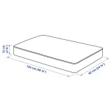 IKEA FRÖSÖN/DUVHOLMEN (ИКЕА ФРОСОН/ДУВХОЛМЕН) — Подушка для сиденья, садовая, темно-серая, 124x62 см — фото 4