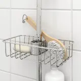 IKEA VOXNAN (ИКЕА ВОКСНАН) — Полка для душа, хром, 25x6 см — фото 4