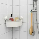 IKEA TISKEN (ИКЕА ТИСКЕН) — Угловая полка с присоской, белая — фото 4