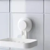 IKEA TISKEN (ИКЕА ТИСКЕН) — Мыльница с присоской, белая — фото 5