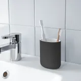 IKEA EKOLN (ИКЕА ЕКОЛН) — Тумба для зубных щеток, темно-серый — фото 3