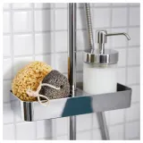 IKEA BROGRUND (ИКЕА БРОГРУНД) — Полка для душа, хром, 25x4 см — фото 2