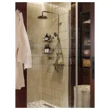 IKEA BROFJÄRDEN (ИКЕА БРОФЙЭРДЕН) — Душевая полка, хромированный эффект, 33x12 см — фото 5