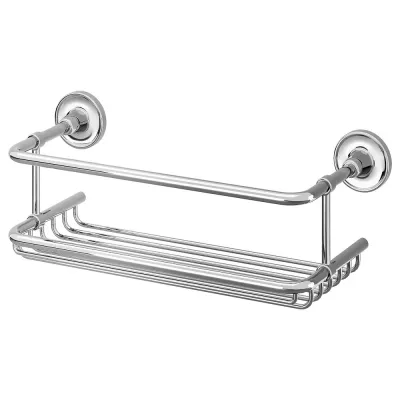 IKEA BROFJÄRDEN (ИКЕА БРОФЙЭРДЕН) — Душевая полка, хромированный эффект, 33x12 см
