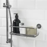 IKEA BROFJÄRDEN (ИКЕА БРОФЙЭРДЕН) — Душевая полка, хромированный эффект, 33x12 см — фото 2