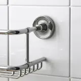 IKEA BROFJÄRDEN (ИКЕА БРОФЙЭРДЕН) — Душевая полка, хромированный эффект, 33x12 см — фото 3