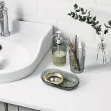 IKEA BROFJÄRDEN (ИКЕА БРОФЙЭРДЕН) — Набор для ванной комнаты, 3 шт, серый — фото 3