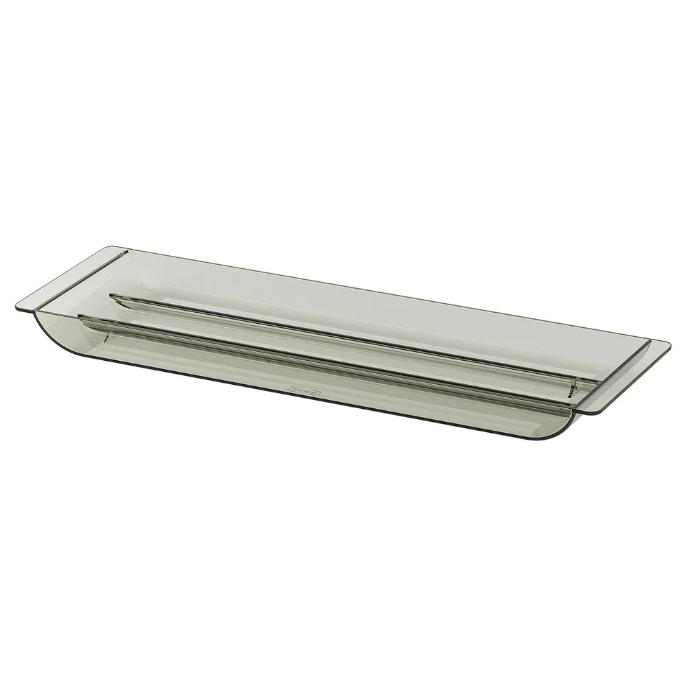 IKEA VISSLAÅN (ИКЕА ВИССЛАОН) — Вставка для ящика, серая, 35x11x3 см