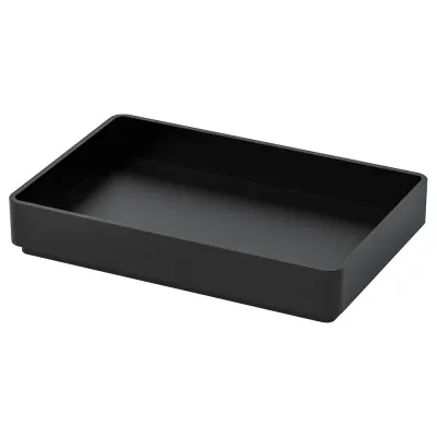 IKEA SKOGSVIKEN (ИКЕА СКОГСВИКЕН) — Поднос, черный, 10x15 см