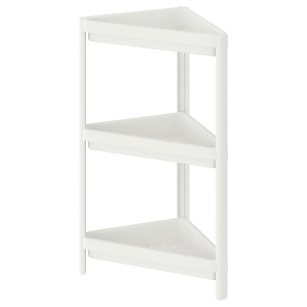 IKEA VESKEN (ИКЕА ВЕСКЕН) — Угловой блок, белый, 33x33x71 см