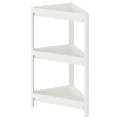 IKEA VESKEN (ИКЕА ВЕСКЕН) — Угловой блок, белый, 33x33x71 см
