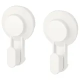 IKEA TISKEN (ИКЕА ТИСКЕН) — Вешалка с присоской, белая — фото 1