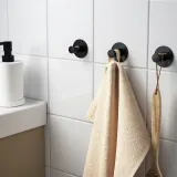 IKEA SKOGHALL (ИКЕА СКОГХАЛЛ) — Самоклеящийся крючок, черный — фото 2