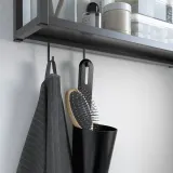 IKEA ENHET (ИКЕА ЕНХЕТ) — Перекладина для крючков, антрацит, 57 см — фото 3