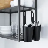 IKEA ENHET (ИКЕА ЕНХЕТ) — Перекладина для крючков, антрацит, 57 см — фото 4