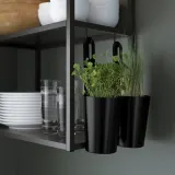 IKEA ENHET (ИКЕА ЕНХЕТ) — Перекладина для крючков, антрацит, 37 см — фото 4
