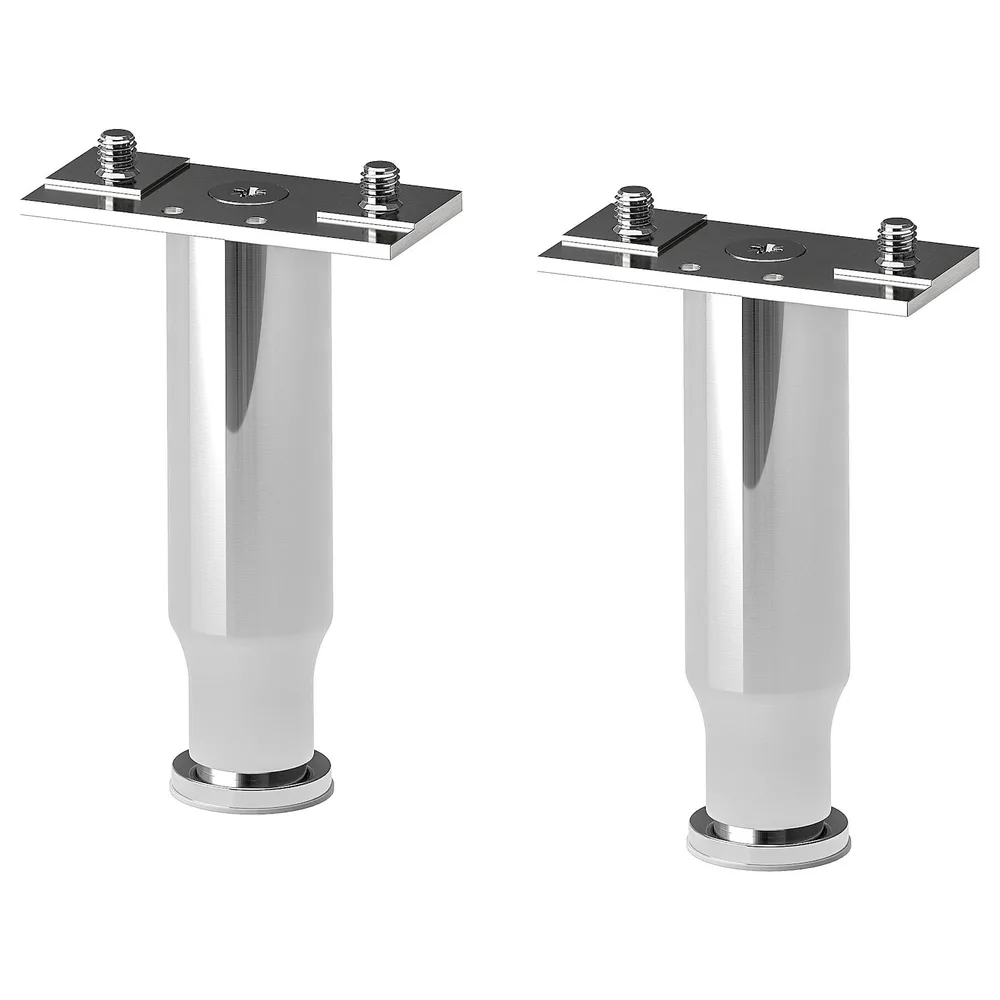 IKEA ALMAÅN (ИКЕА АЛМАОН) — Ножка, нержавеющая сталь/глянец, 12-20 см
