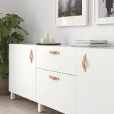 IKEA ÖSTERNÄS (ИКЕА ОСТЕРНЭС) — Кожаная ручка, дубленая кожа, 153 мм — фото 3