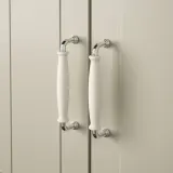 IKEA KLINGSTORP (ИКЕА КЛИНГСТОРП) — Ручка, крем/хром, 141 мм — фото 4