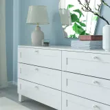 IKEA KLINGSTORP (ИКЕА КЛИНГСТОРП) — Ручка, кремовый/хром, 30 мм — фото 3