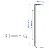 IKEA HACKÅS (ИКЕА ХАКОС) — Ручка, антрацит, 100 мм — фото 5