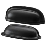 IKEA ENERYDA (ИКЕА ЕНЕРЙДА) — Ручка, черная, 89 мм — фото 1