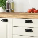 IKEA ENERYDA (ИКЕА ЕНЕРЙДА) — Ручка, черная, 89 мм — фото 2