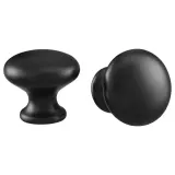 IKEA ENERYDA (ИКЕА ЕНЕРЙДА) — Ручка, черная, 27 мм — фото 1
