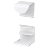 IKEA DRAGSMARK (ИКЕА ДРАГСМАРК) — Обжимная ручка, белая, 40 мм — фото 1