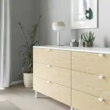 IKEA DRAGSMARK (ИКЕА ДРАГСМАРК) — Обжимная ручка, белая, 40 мм — фото 3