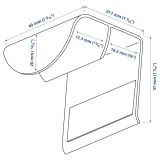 IKEA DRAGSMARK (ИКЕА ДРАГСМАРК) — Обжимная ручка, белая, 40 мм — фото 5