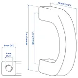 IKEA BORGHAMN (ИКЕА БОРГХАМН) — Ручка, 40 мм — фото 4