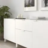 IKEA BILLSBRO (ИКЕА БИЛЛСБРО) — Ручка, белая, 120 мм — фото 2