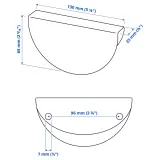 IKEA BEGRIPA (ИКЕА БЕГРИПА) — Ручка, желтая/полукруглая, 130 мм — фото 4