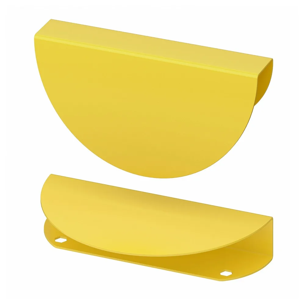 IKEA BEGRIPA (ИКЕА БЕГРИПА) — Ручка, желтая/полукруглая, 130 мм