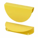 IKEA BEGRIPA (ИКЕА БЕГРИПА) — Ручка, желтая/полукруглая, 130 мм — фото 1